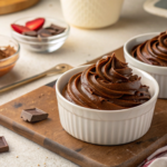 How would you describe chocolate mousse? Creamy dessert in a glass