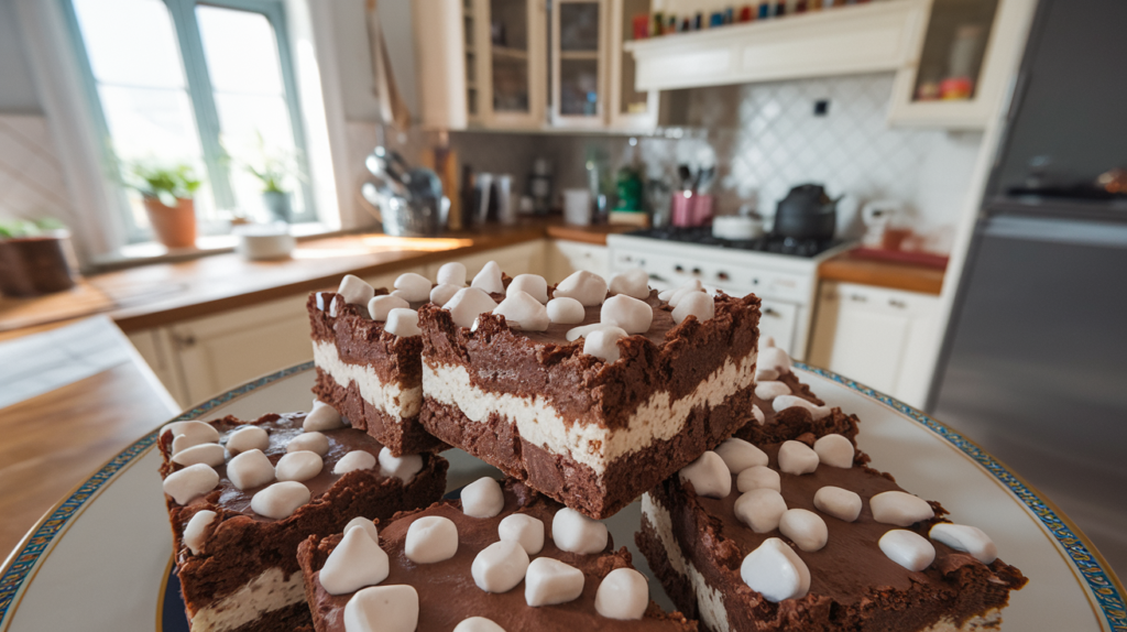 cottage cheese brownies close-up