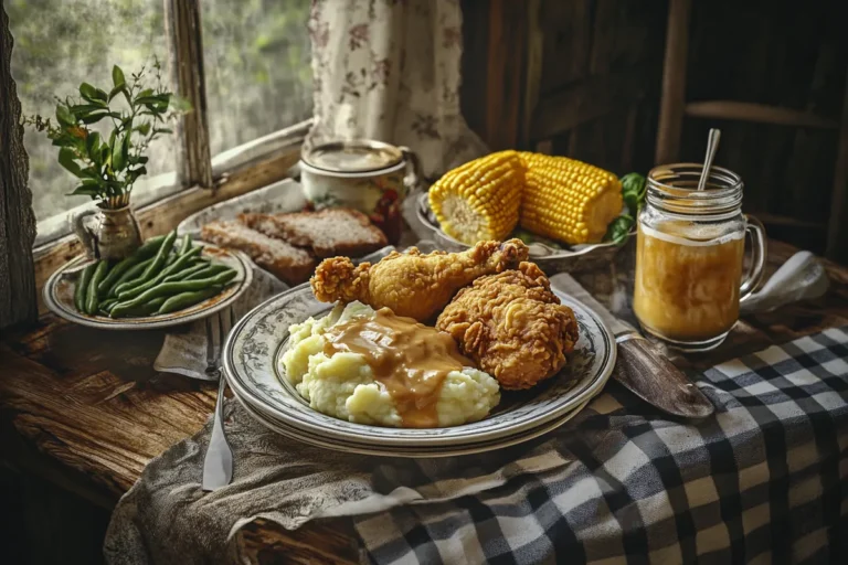 country fried chicken dinner norms traditional Southern meal.