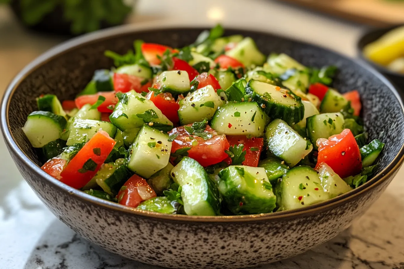 How do you make cucumber salad not watery? Crisp cucumber salad