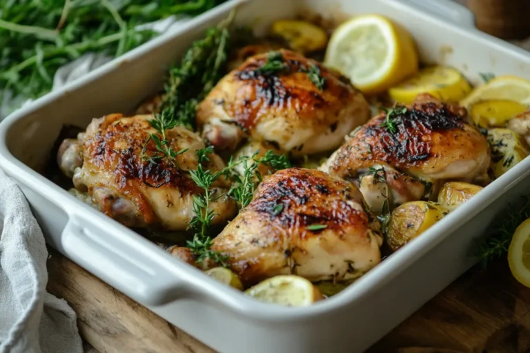 Lectin-free chicken from pasture steps roasted with fresh herbs